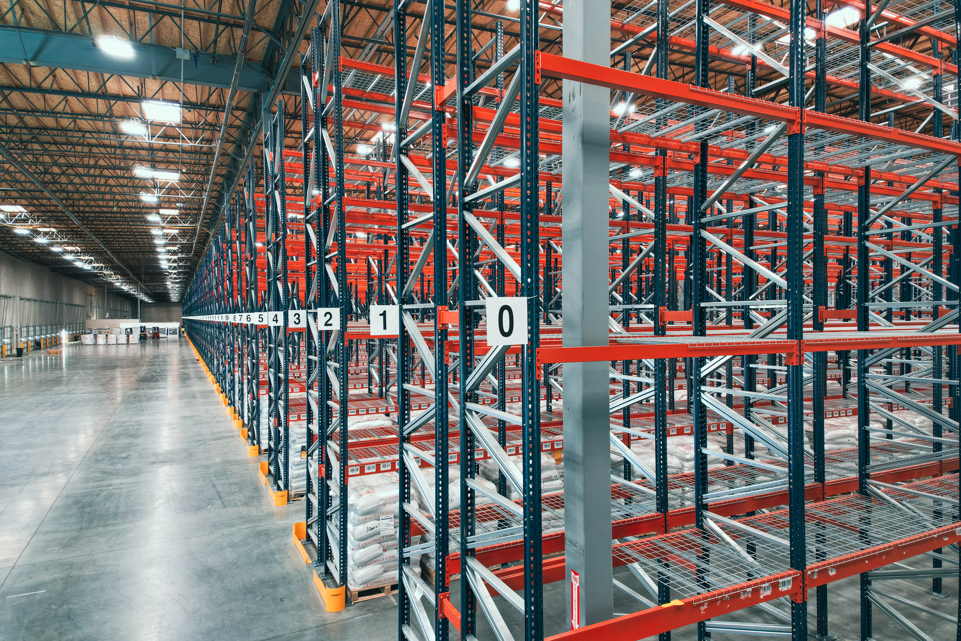 Industrial pallet racking warehouse in Hilliard