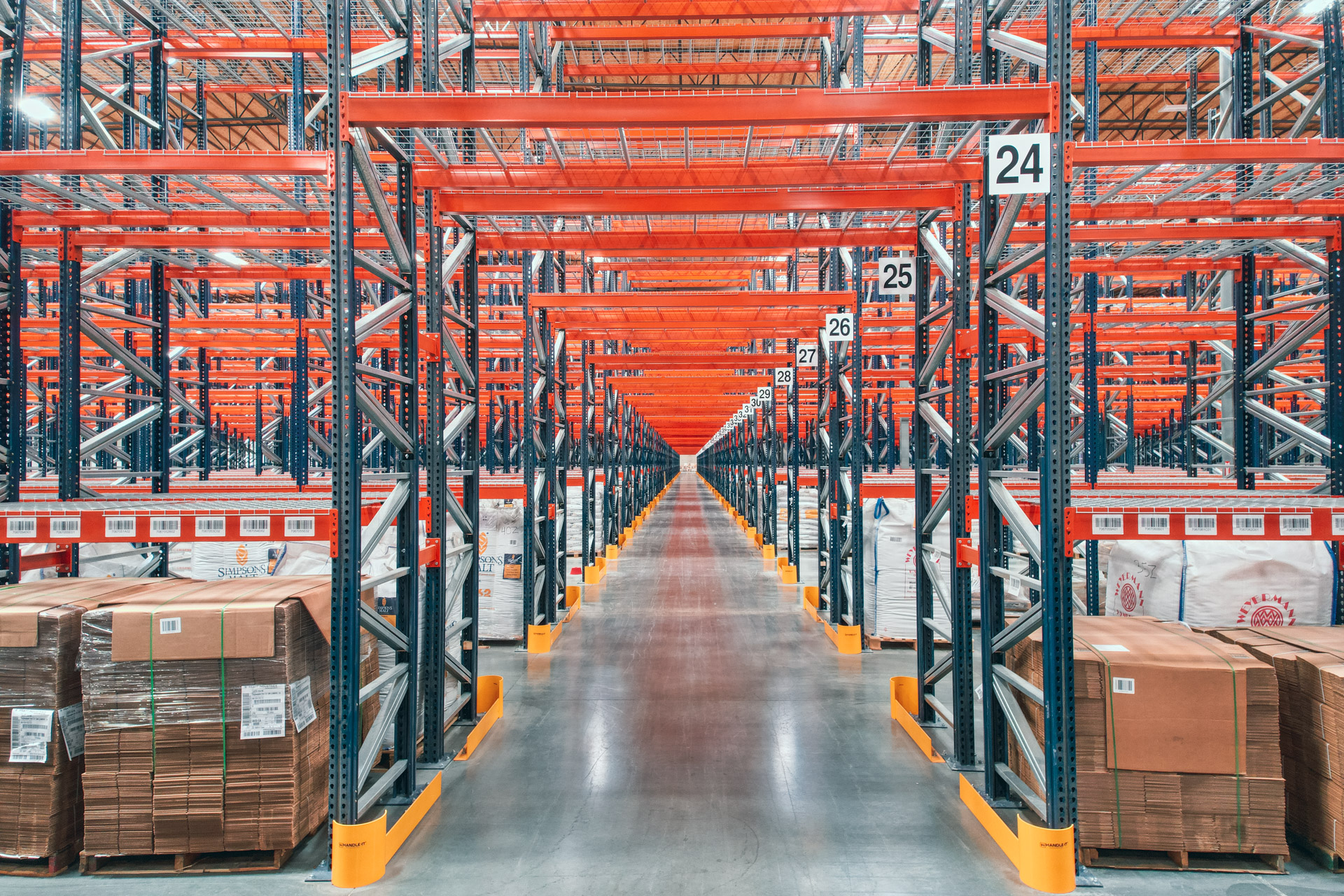 Industrial pallet racking installation in Hilliard warehouse